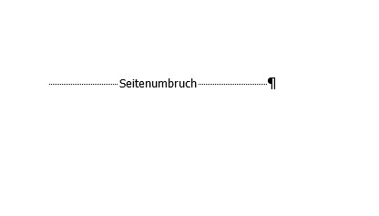 Manueller Seitenumbruch