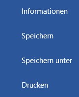 Speichern / Speichern unter in Word